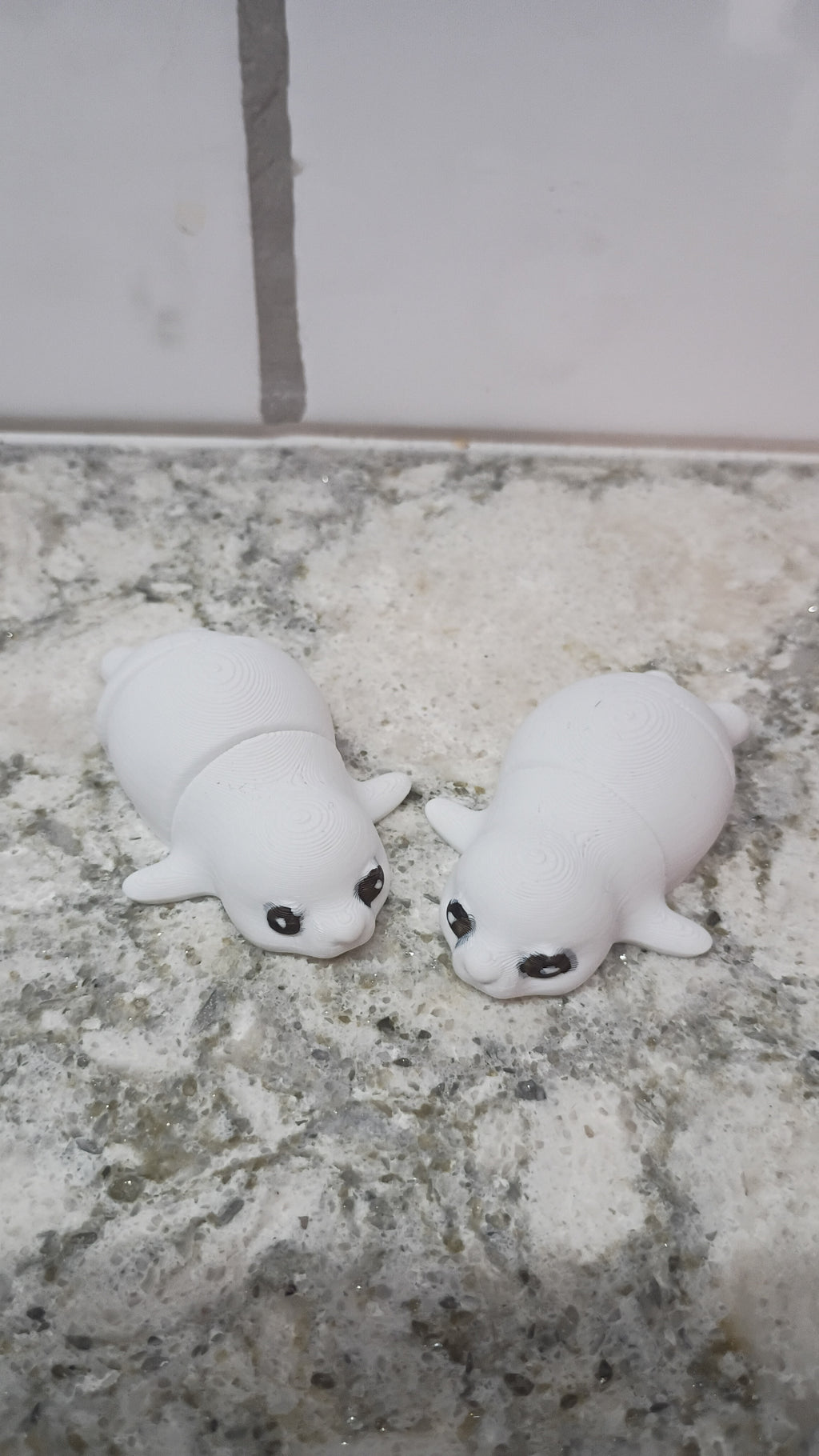 Bill the white Seal (set of 2)